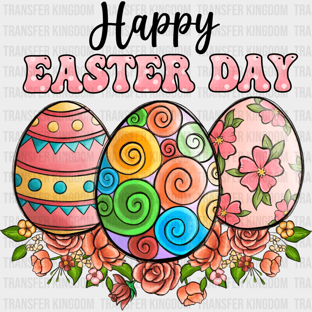 Happy Easter Day Design - DTF heat transfer - Transfer Kingdom