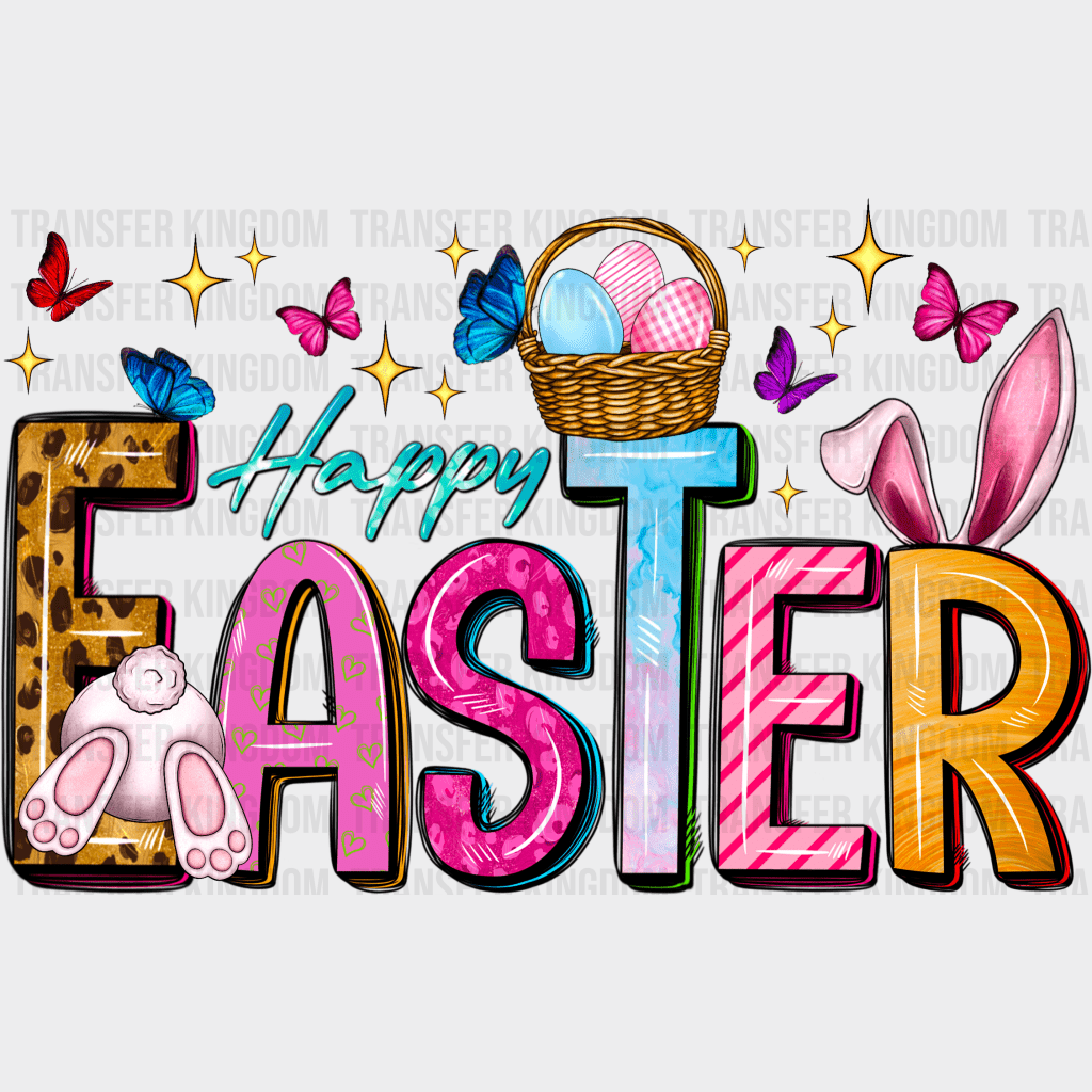 Happy Easter Design - DTF heat transfer - Transfer Kingdom