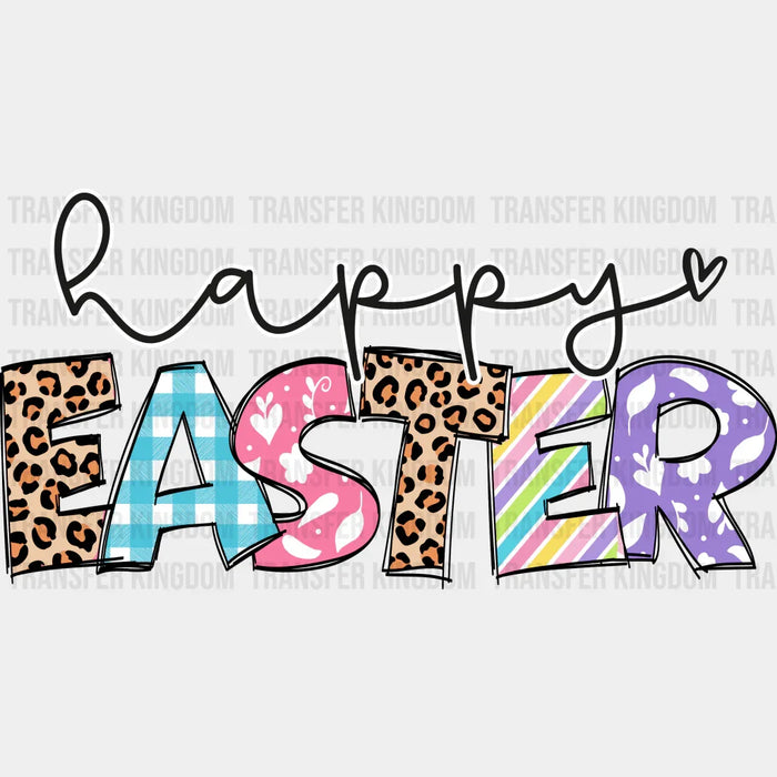 Happy Easter Leopard Design - DTF heat transfer