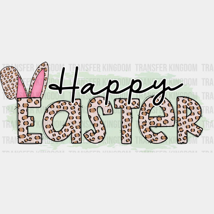 Happy Easter Bunny Ears Design - DTF heat transfer