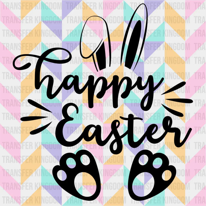 Happy Easter Colorful Background Design - DTF heat transfer