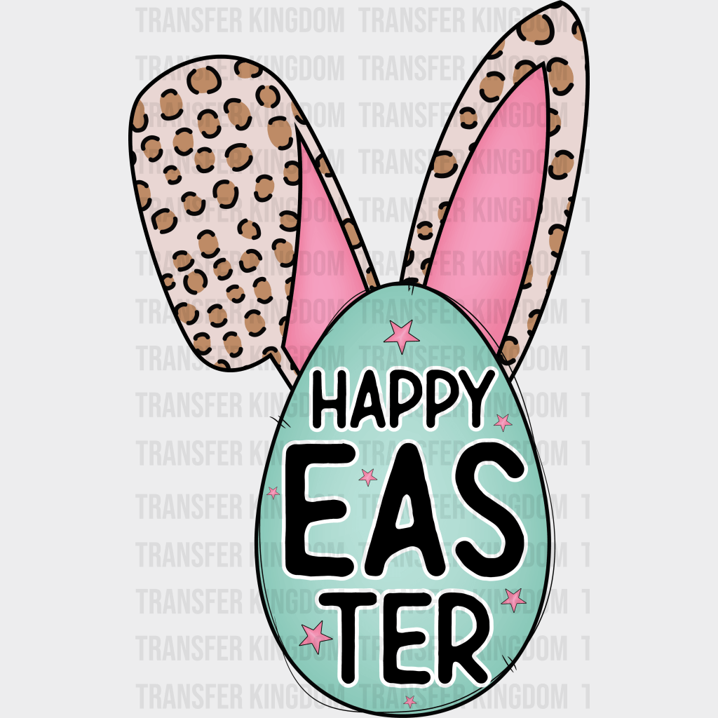 Happy Easter Egg Design - DTF heat transfer - Transfer Kingdom