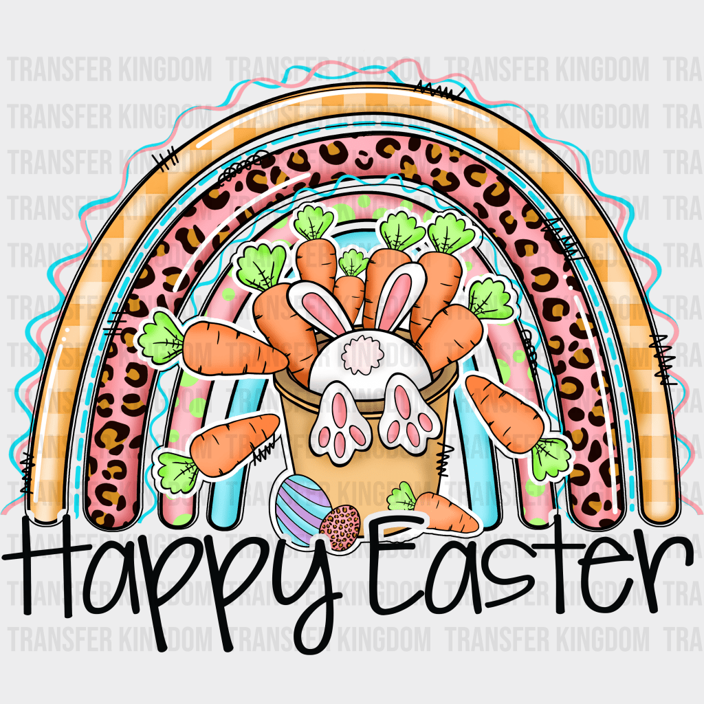 Happy Easter Rainbow Design - DTF heat transfer - Transfer Kingdom