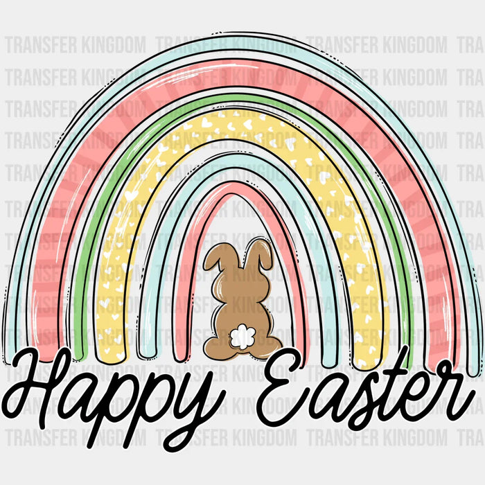 Happy Easter Rainbow Design - DTF heat transfer
