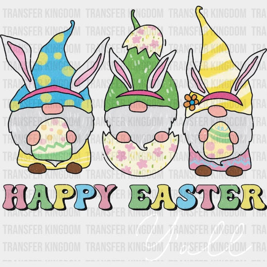 Happy Easter Y'all Gnomes Design- DTF heat transfer - Transfer Kingdom