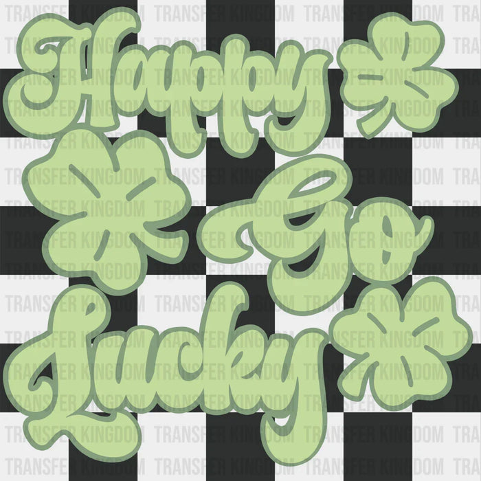 Happy Go Lucky St. Patrick's Day Design - DTF heat transfer