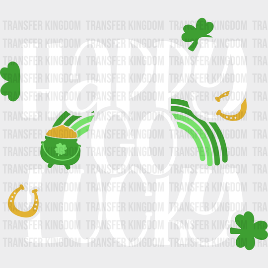 Happy Go Lucky St. Patrick's Day Design - DTF heat transfer - Transfer Kingdom