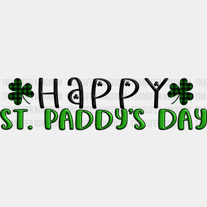 Happy St. Paddy's Day Design - St. Patrick's Day DTF heat transfer