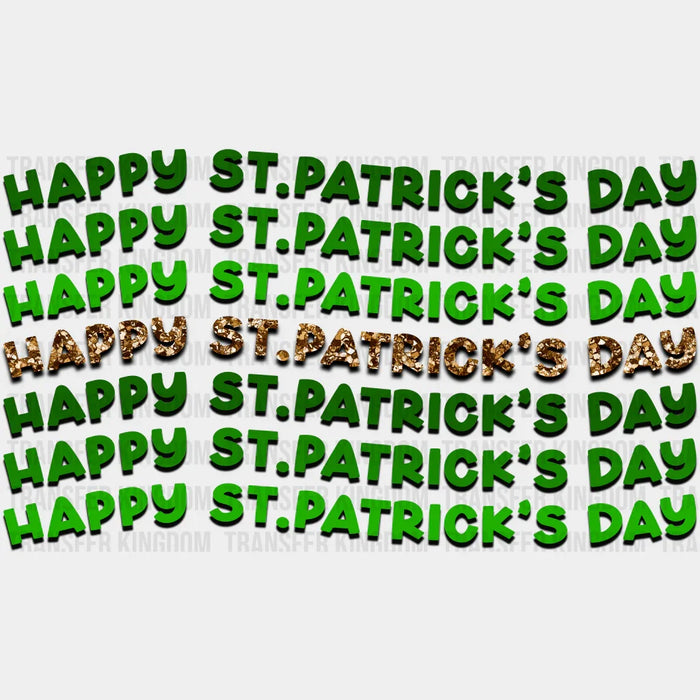 Happy St. Patrick's Day Green Design - St. Patrick's Day DTF heat transfer