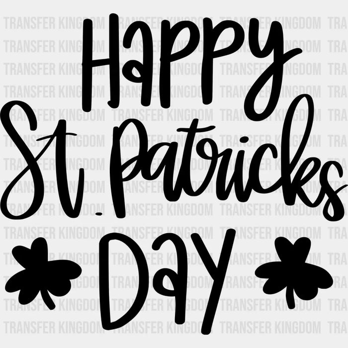 Happy St. Patrick's Day Shamrock's  Design - DTF heat transfer