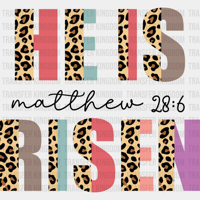 He Is Risen Easter Design - DTF heat transfer