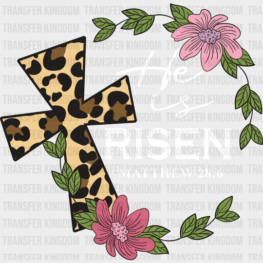 He Is Risen Easter Design- DTF heat transfer - Transfer Kingdom