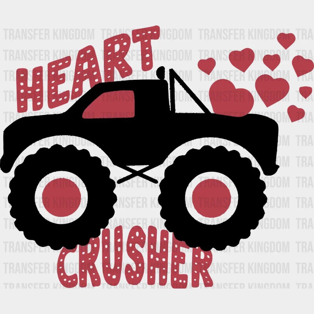 Heart Crusher Monster Truck Design - Dtf Heat Transfer