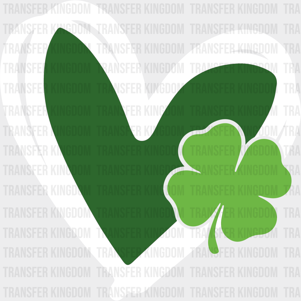 Heart St. Patrick's Day Design - DTF heat transfer - Transfer Kingdom