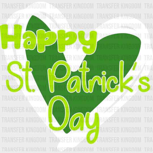 Heart St. Patrick's Day Design - DTF heat transfer - Transfer Kingdom