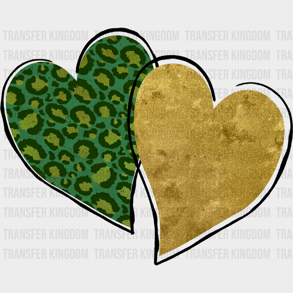 Hearts St. Patrick's Day Design - DTF heat transfer - Transfer Kingdom