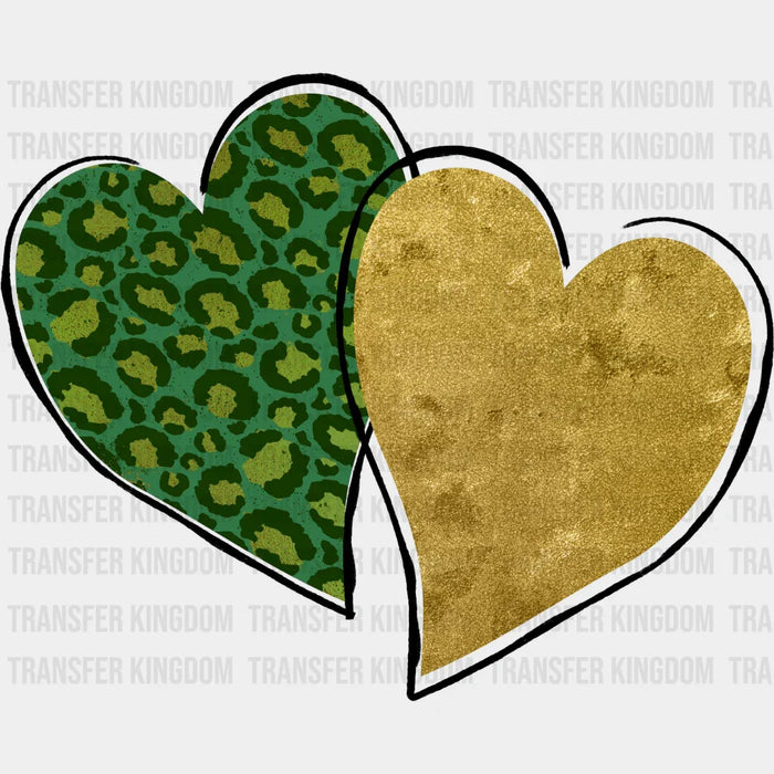 Hearts St. Patrick's Day Design - St. Patrick's Day DTF heat transfer