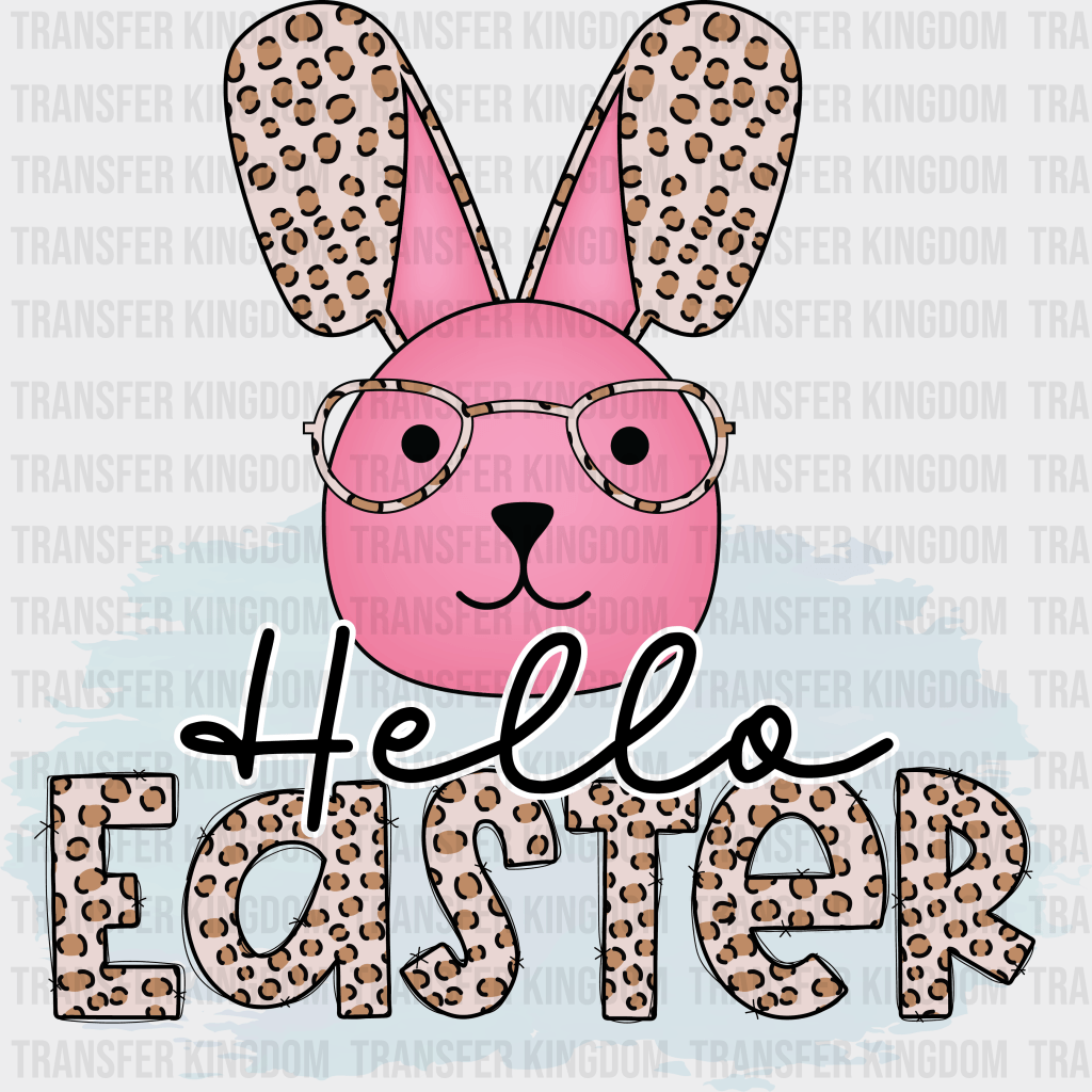 Hello Easter Bunny Design - DTF heat transfer - Transfer Kingdom