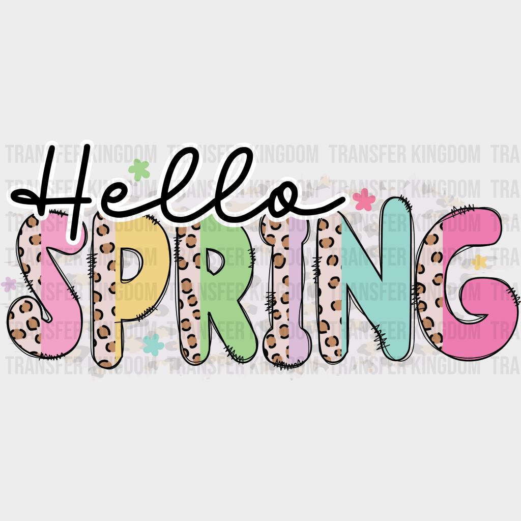 Hello Spring Easter Design - DTF heat transfer - Transfer Kingdom