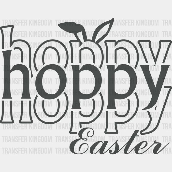 Hoppy Easter Bunny Ear Design - DTF heat transfer