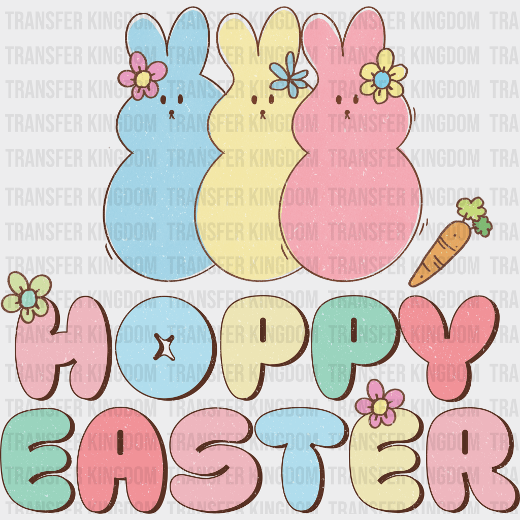 Hoppy Easter Design - DTF heat transfer - Transfer Kingdom