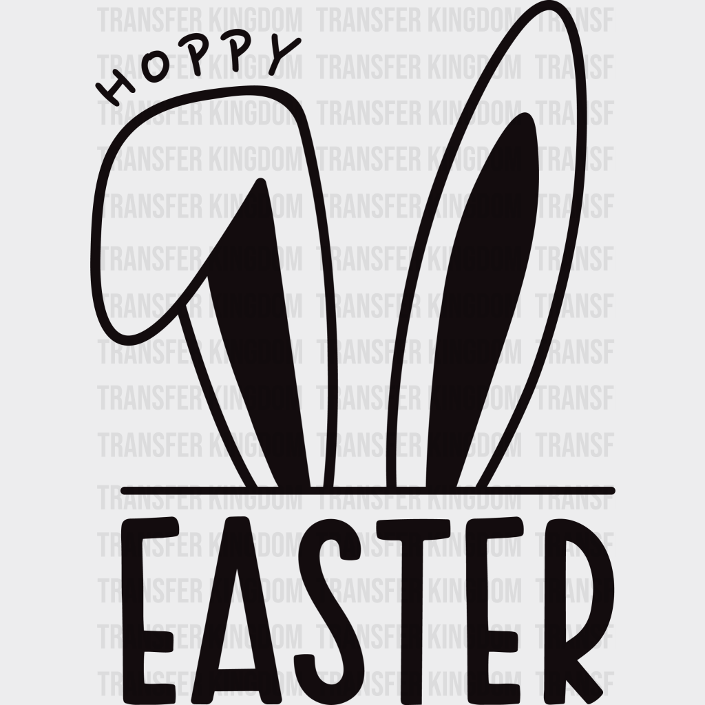 Hoppy Easter Design- DTF heat transfer - Transfer Kingdom