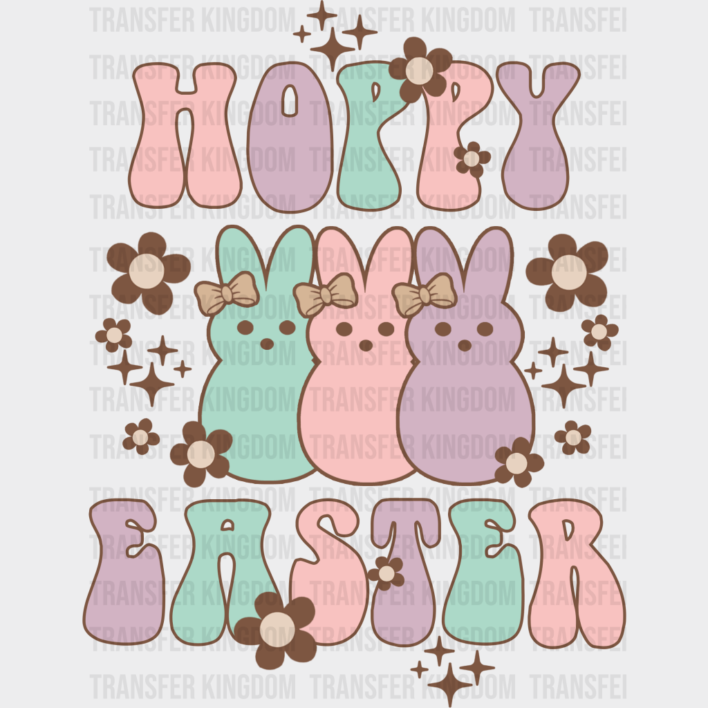 Hoppy Faster Easter Design - DTF heat transfer - Transfer Kingdom