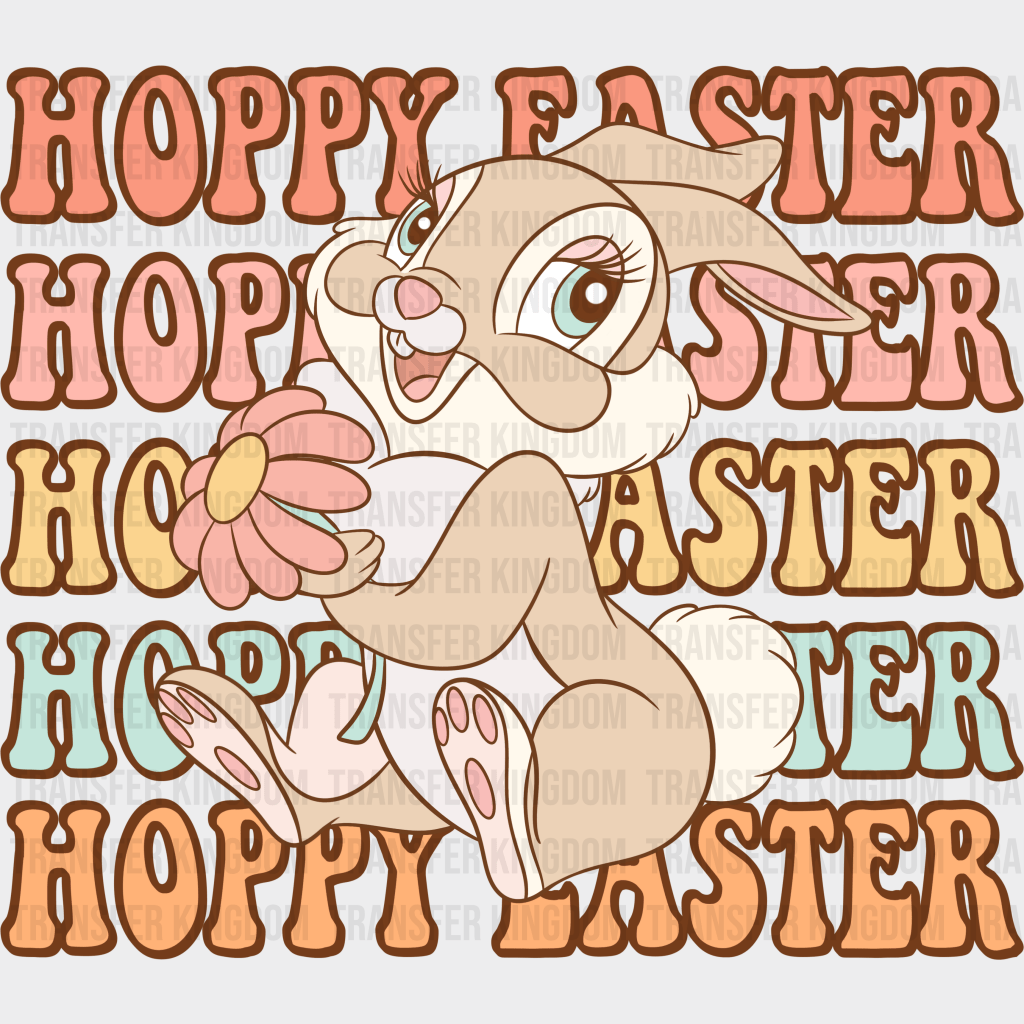 Hoppy Faster Easter Vibes Design - DTF heat transfer - Transfer Kingdom