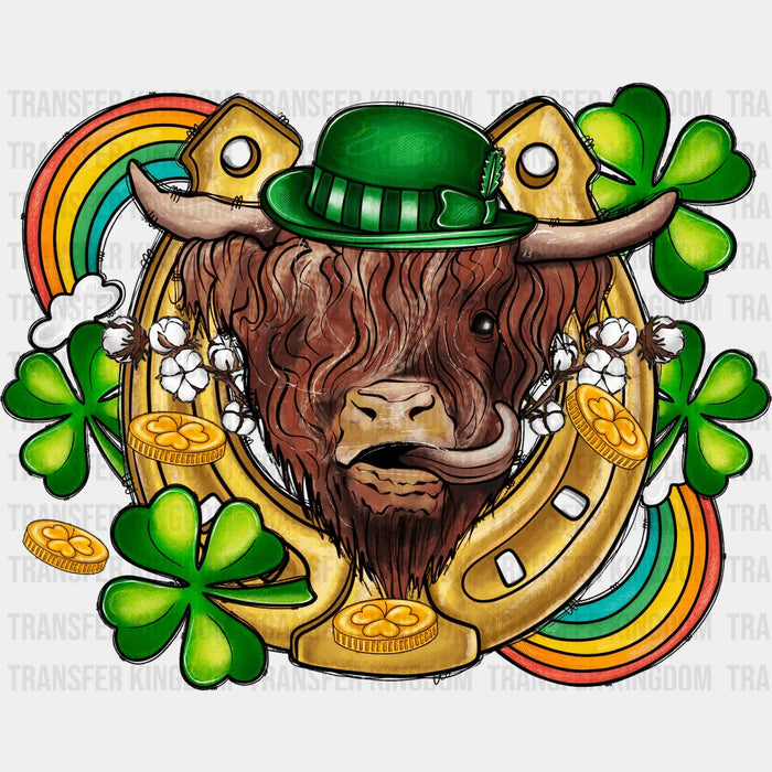 Horseshoe & Cattle St. Patrick's Day Design - DTF heat transfer