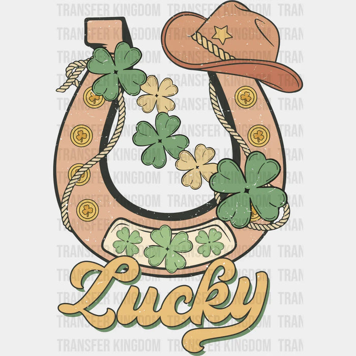 Horseshoe Clover St. Patrick's Day Design - St. Patrick's Day DTF heat transfer