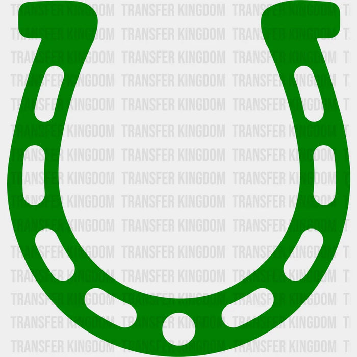 Horseshoe St. Patrick's Day Green Design - DTF heat transfer