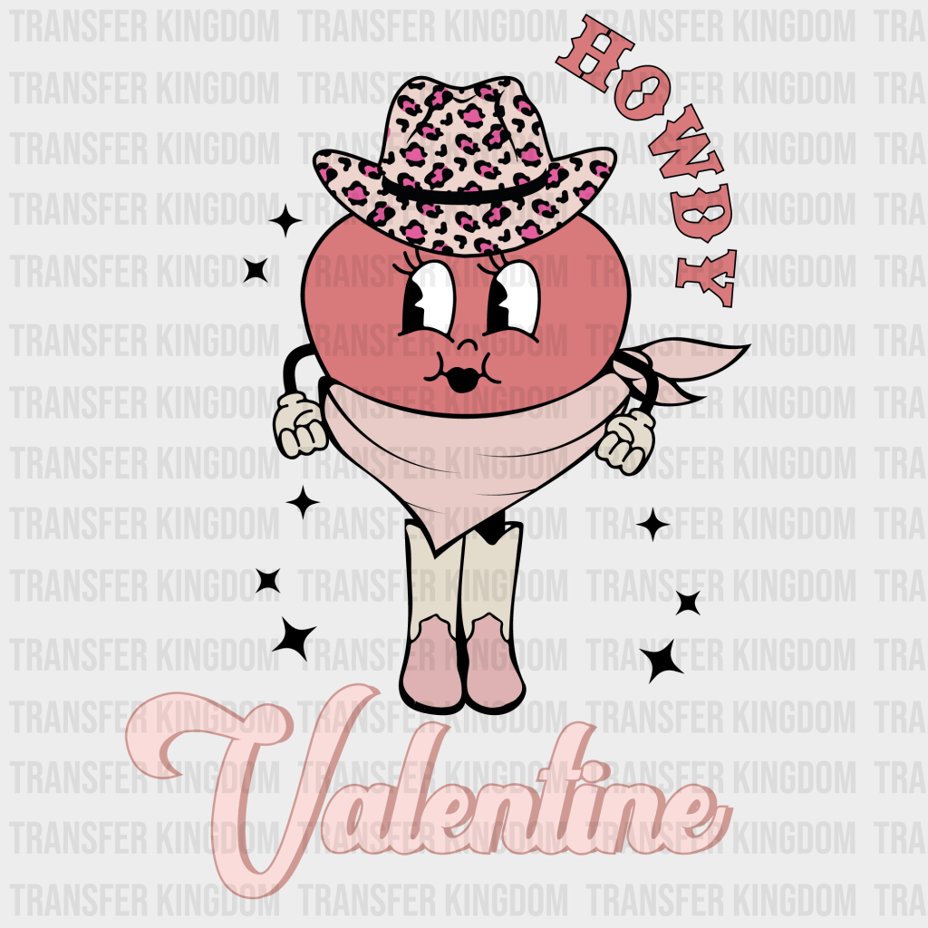 HOWDY VALENTINE RODEO - DTF heat transfer - Transfer Kingdom