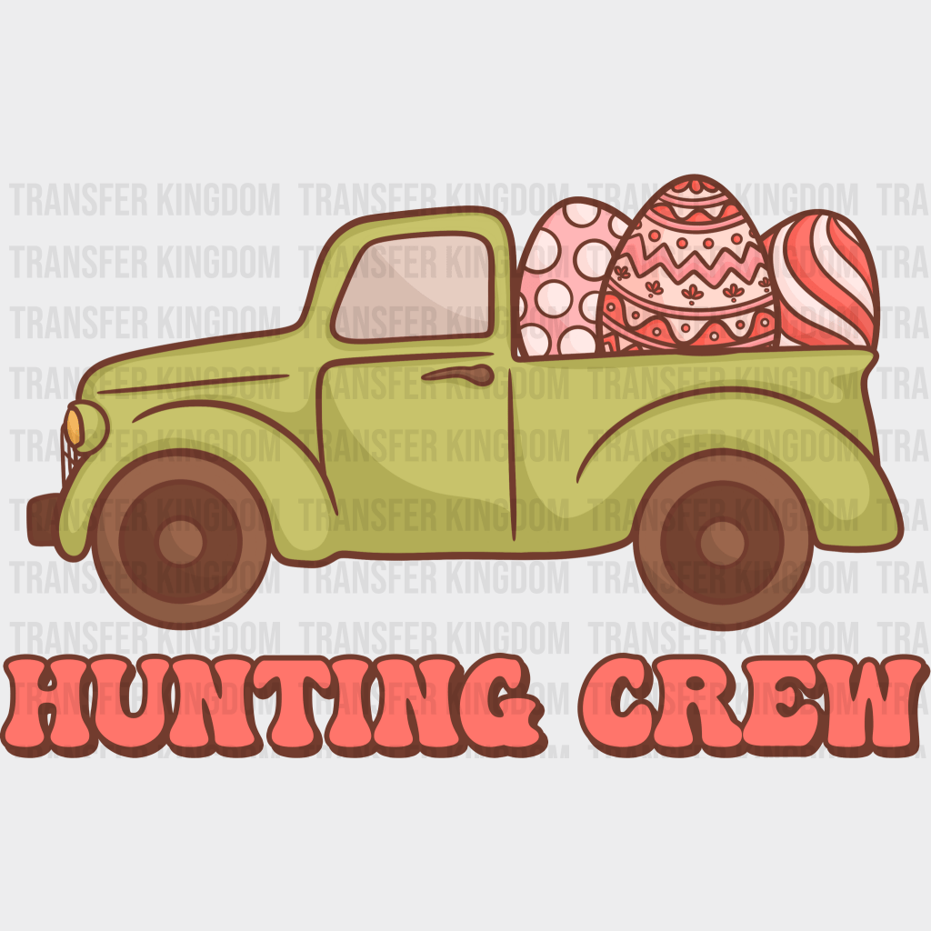 Hunting Crew Easter Design - DTF heat transfer - Transfer Kingdom