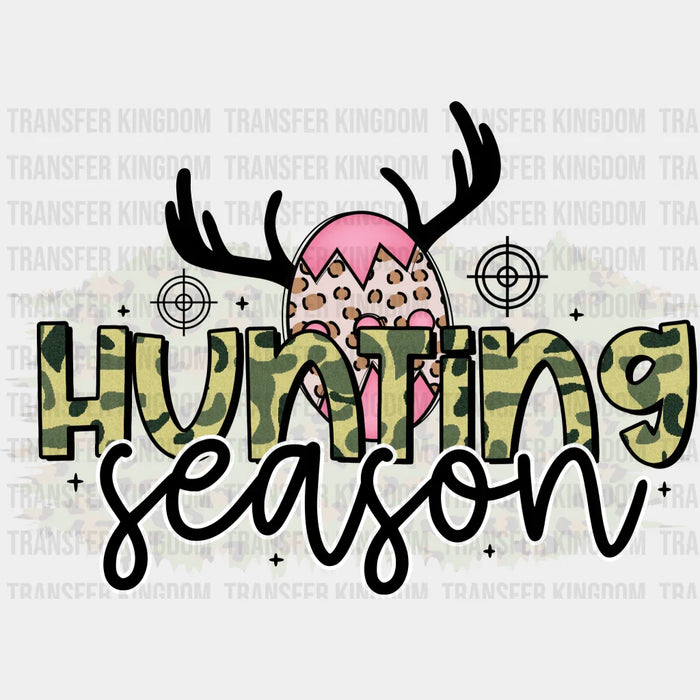 Hunting Season Easter Leopard Print Egg Design - DTF heat transfer