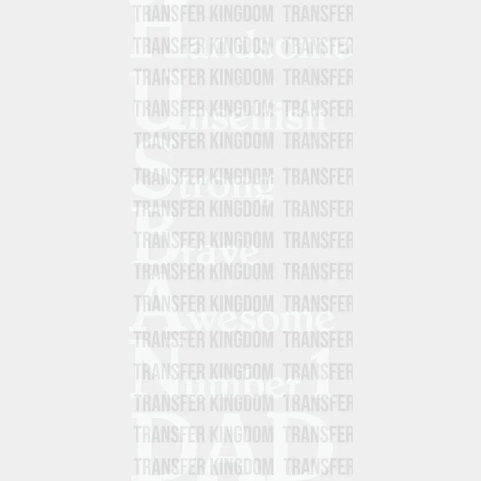 Husband Dad Acrostic Design - DTF heat transfer