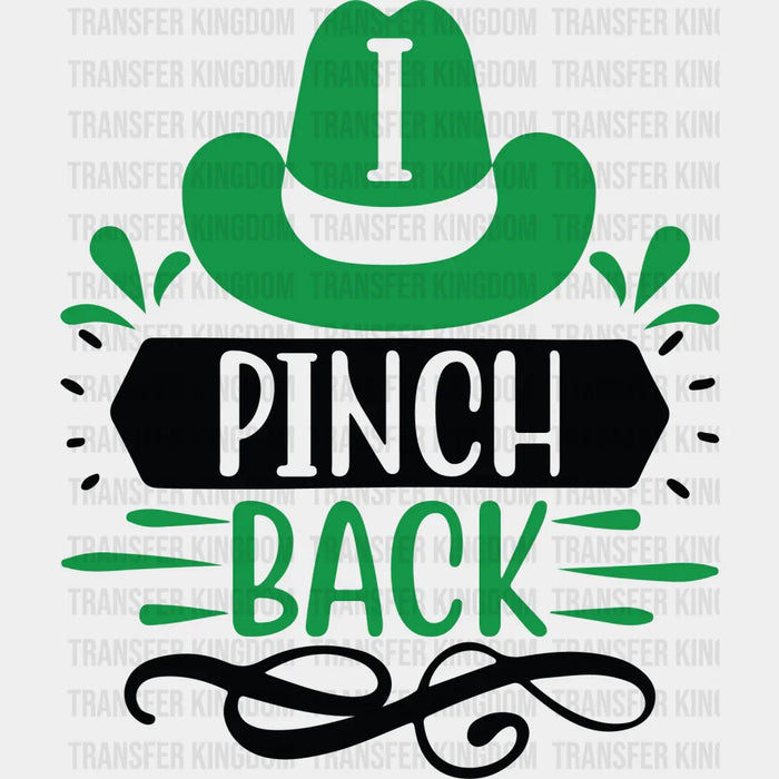 Green Hat I Pinch Back St. Patrick's Day Design - DTF heat transfer