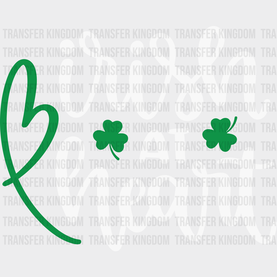 Irish At Heart St. Patrick's Day Design - DTF heat transfer - Transfer Kingdom