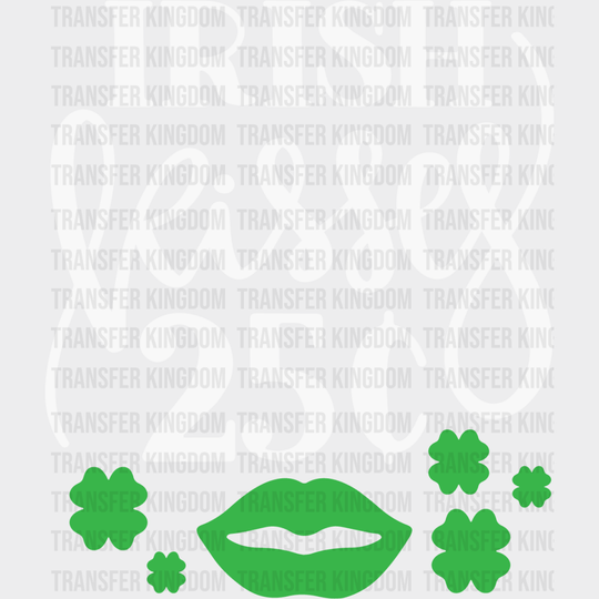 Irish Kisses St. Patrick's Day Design - DTF heat transfer - Transfer Kingdom