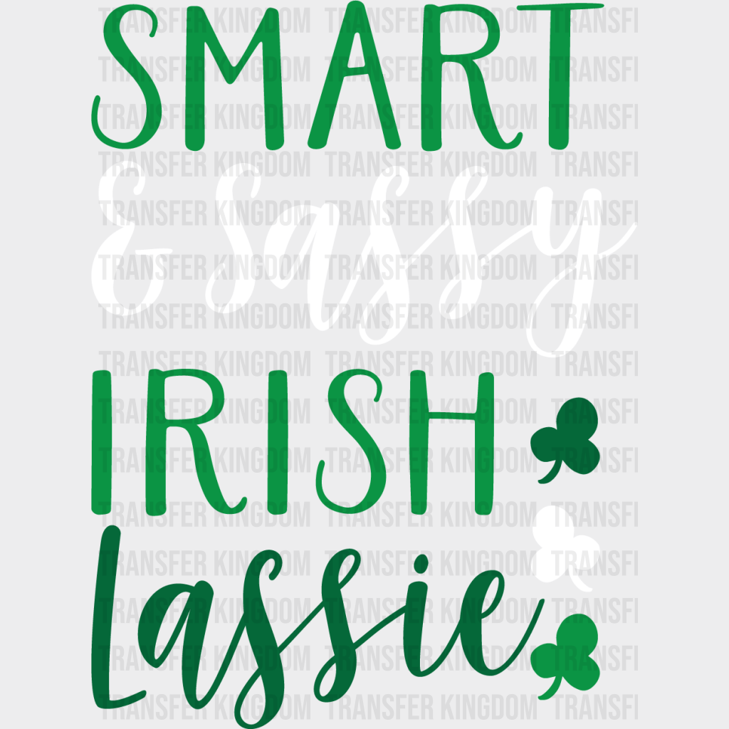Irish Lassie St. Patrick's Day Design - DTF heat transfer - Transfer Kingdom