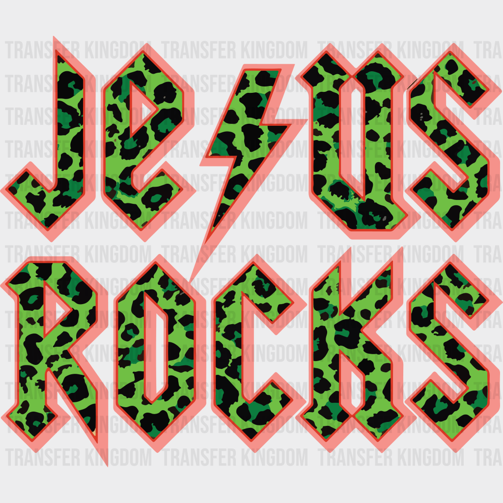 Jesus Rocks Easter Design - DTF heat transfer - Transfer Kingdom