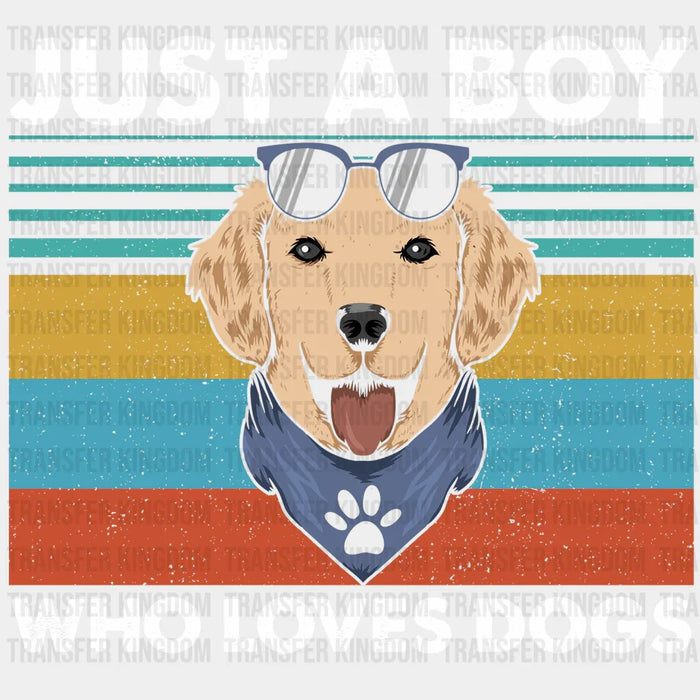 Just A Boy Who Loves Dogs Design - DTF heat transfer
