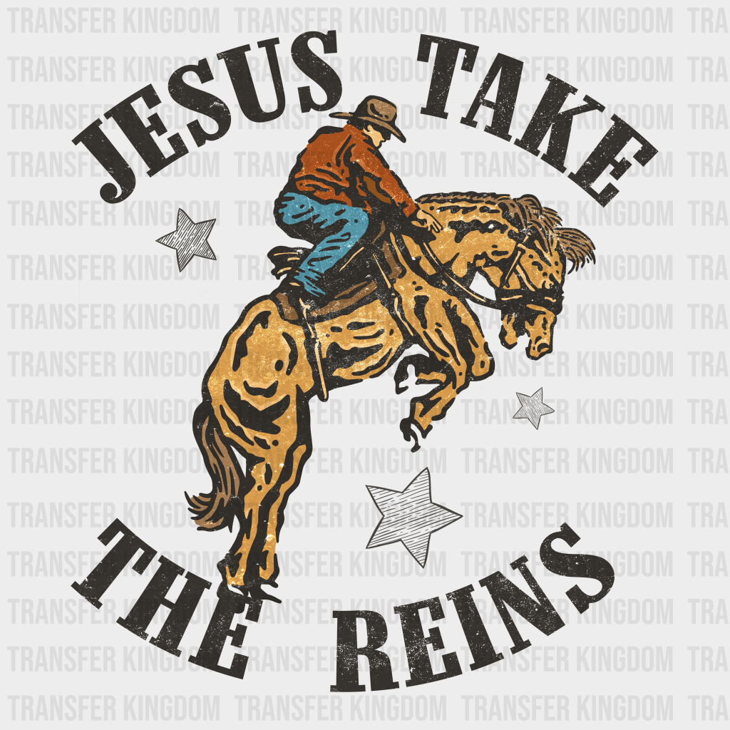 Just Take The Reins - Rodeo Houston DTF Transfer - Transfer Kingdom