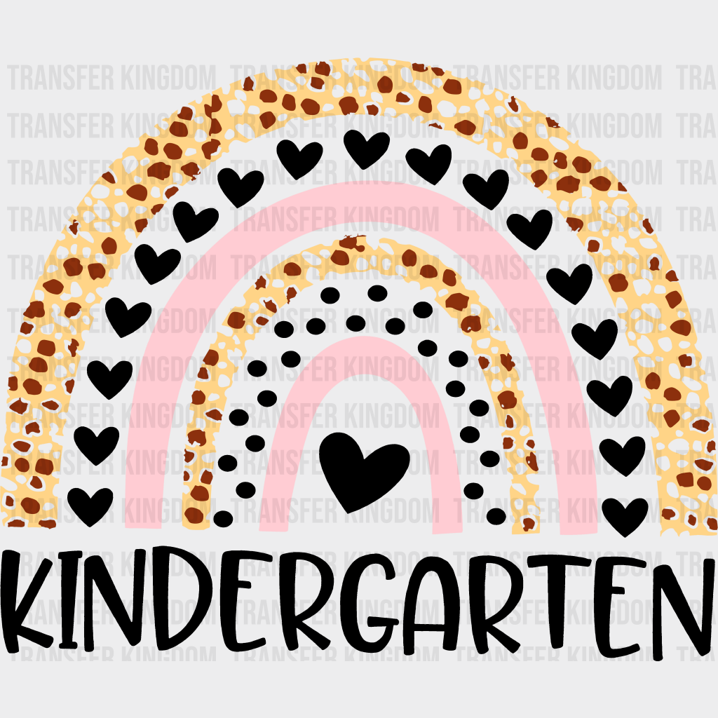 Kindergarten 100 Days Of School Design - DTF heat transfer - Transfer Kingdom