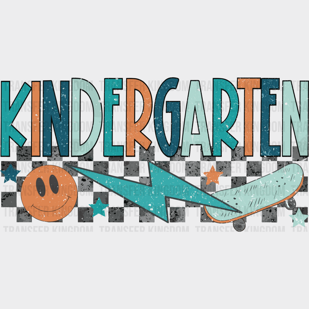 Kindergarten Graffiti 100 Days School Design - DTF heat transfer - Transfer Kingdom