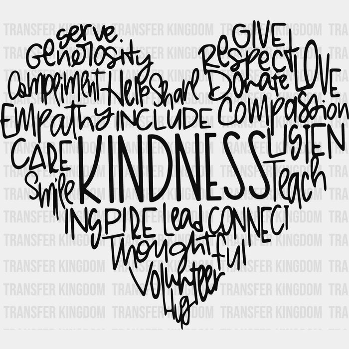 Kindness 100 Days Of School Design - DTF heat transfer