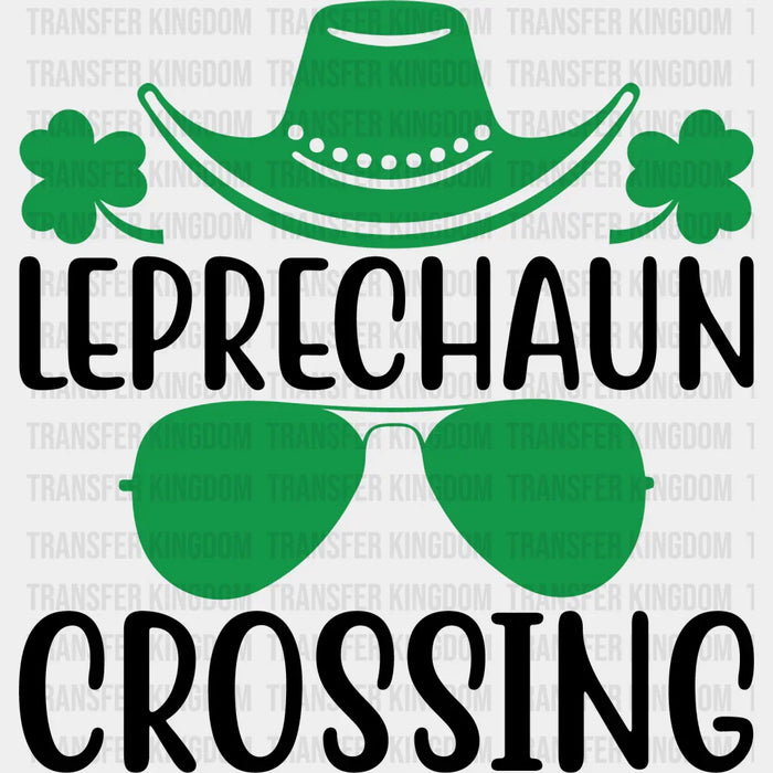 Leprechaun Crossing St. Patrick's Day Design - DTF heat transfer