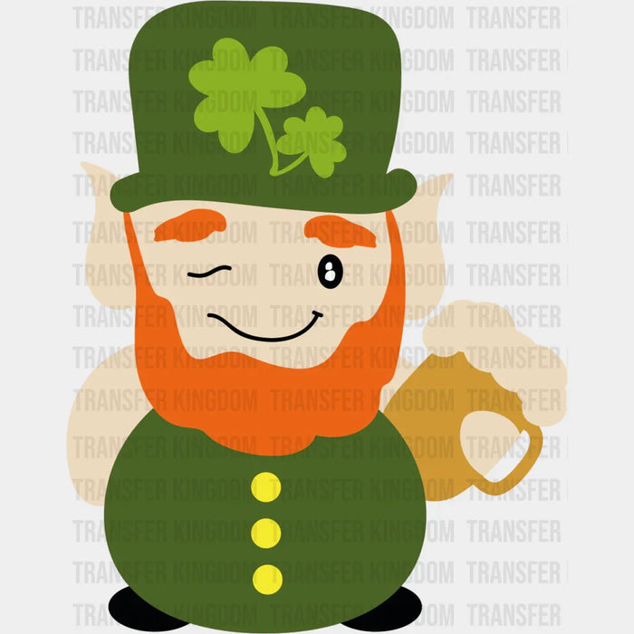 Leprechaun St. Patrick's Day Beer Design - DTF heat transfer