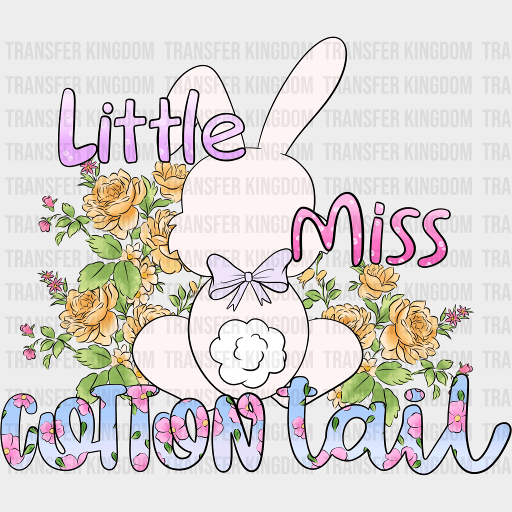 Little Miss Cotton Tail Easter Design - DTF heat transfer - Transfer Kingdom