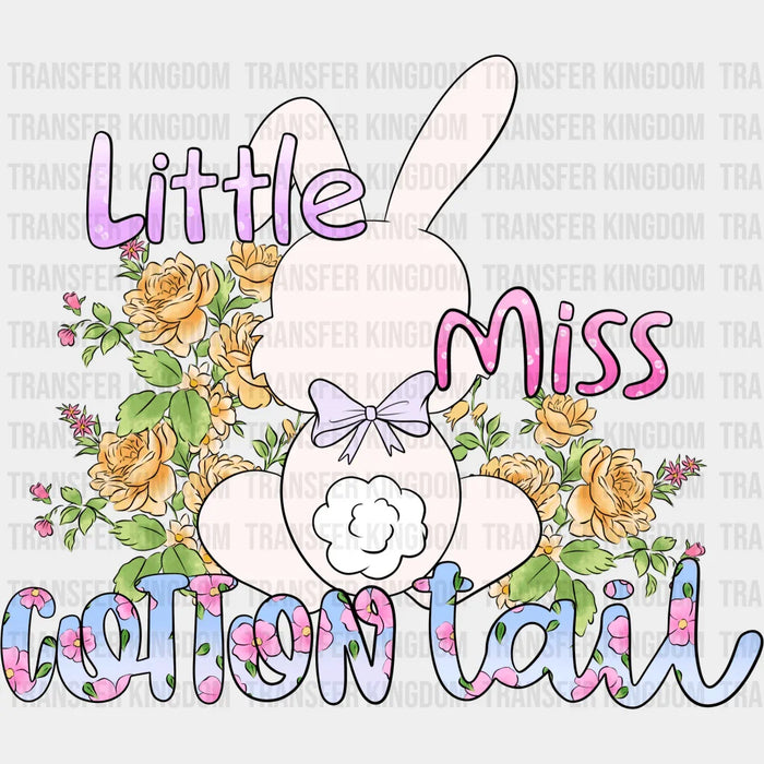 Little Miss Cotton Tail Bunny Easter Design - DTF heat transfer
