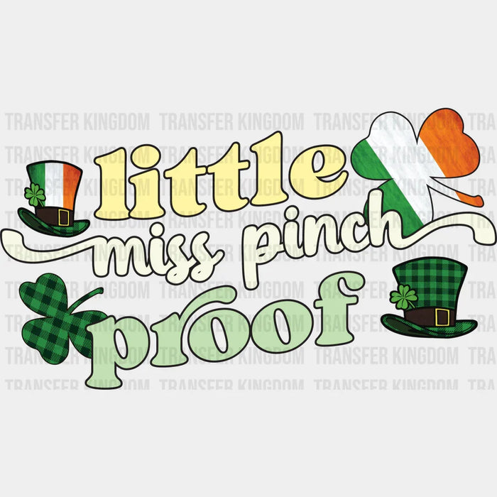 Little Miss Pinch Proof St. Patrick's Day Design - DTF heat transfer